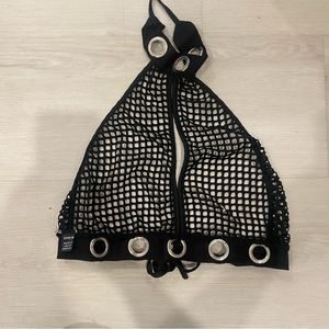 Mesh halter top